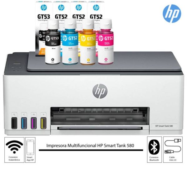 Impresora MF HP Smart Tank 580 WiFi-USB