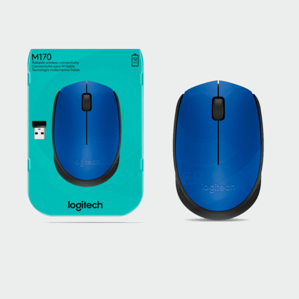 MOUSE LOGITECH M170 BLUE WIRELESS - Imagen 2